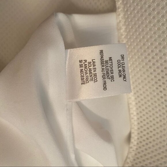 W WORTH DRESS FIT FLARE WHITE SLEEVELESS V-NECK Size 6 SCUBA FABRIC - Picture 12 of 12